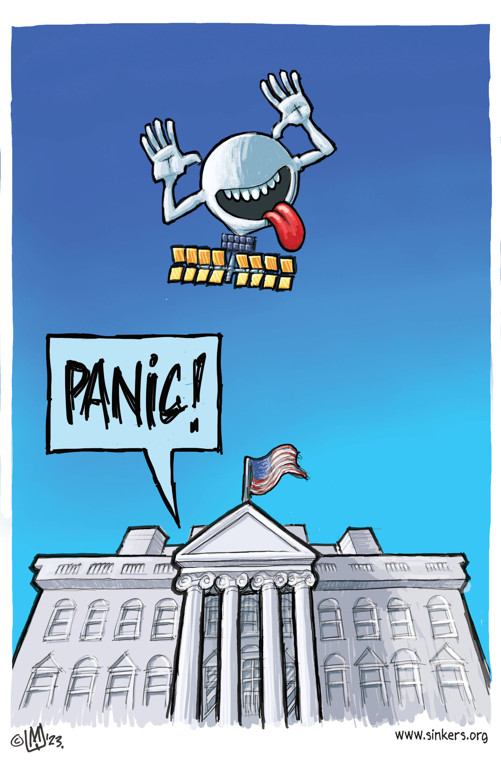 Mike Flugennock Political Cartoons Information Terrorism Marjorie