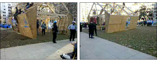 Images via OccupyDC streaming video feed.